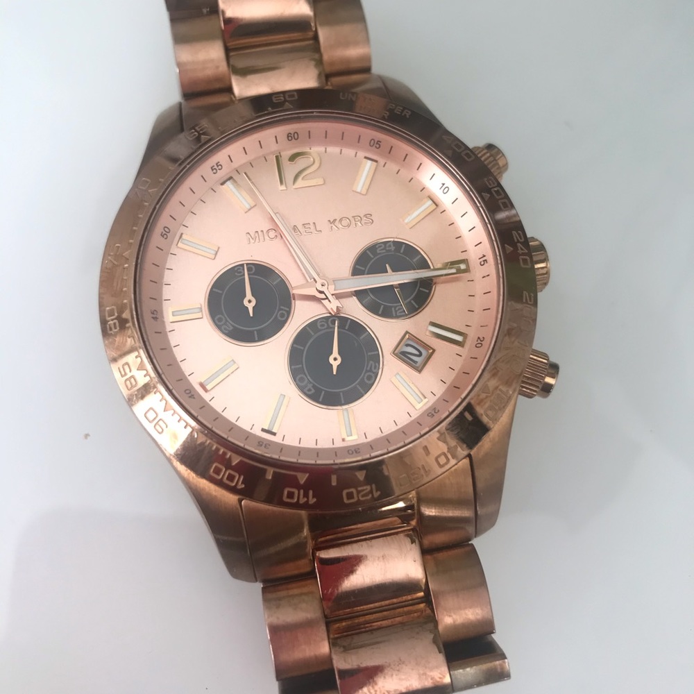 💕 MICHAEL KORS OVERSIZED ROSE GOLD WATCH